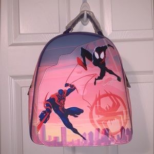 Spiderman Across the Spider-Verse Character Portrait Magnetic Fold Mini Backpack